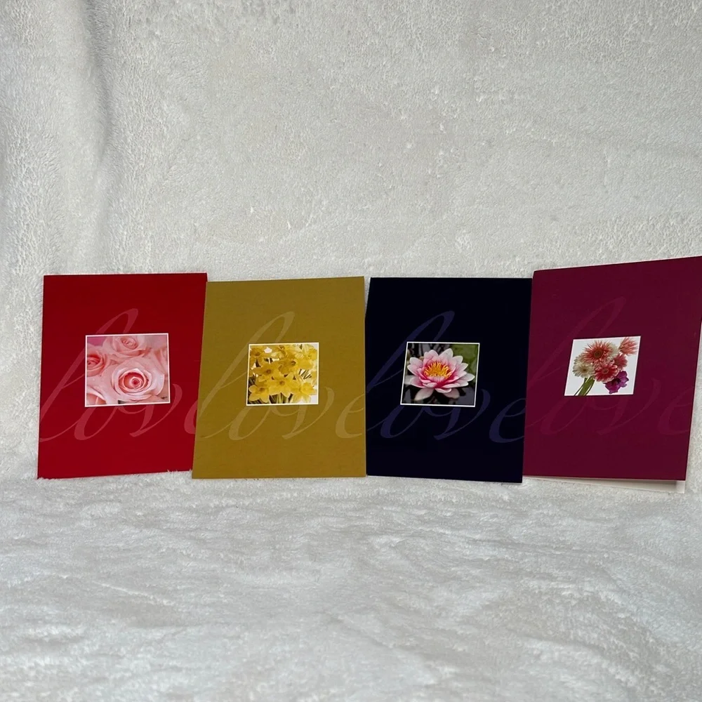 Lawson Falle Scripture Inspirational Cards Envelope Couples Floral Set Of 4 NWOT